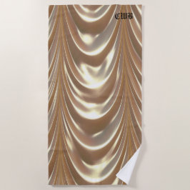Belle Drape Elegante Muster Monogram Strandtuch