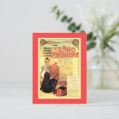 Belle époque 1899 Italienisches Bahnposter Postkarte (Stehend Vorderseite)