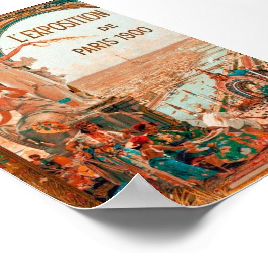 Belle Époque - Exposition Paris 1900 Poster (Ecke)