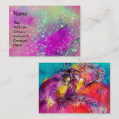 BELLE EPOQUE / LADIEN MIT FARBENFARBEN FEATHERS VISITENKARTE (Vorne/Hinten)