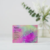 BELLE EPOQUE / LADIEN MIT FARBENFARBEN FEATHERS VISITENKARTE (Stehend Vorderseite)