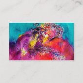 BELLE EPOQUE / LADIEN MIT FARBENFARBEN, rosa Visitenkarte (Rückseite)