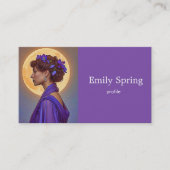 Belle Époque Muse in Purple no2 Visitenkarte (Vorderseite)