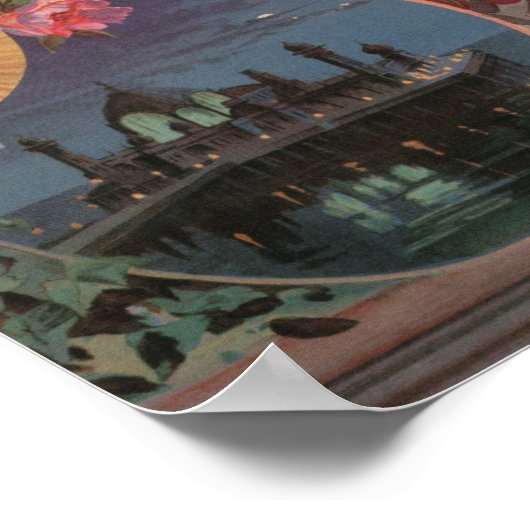 Belle Epoque Nice Winterreise Poster (Ecke)