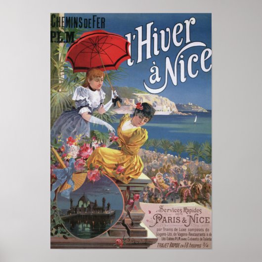 Belle Epoque Nice Winterreise Poster (Vorne)