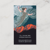 Belle Epoque Vintag Art Visitenkarte (Rückseite)