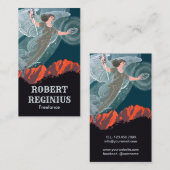 Belle Epoque Vintag Art Visitenkarte (Vorne/Hinten)