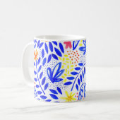 Belle Floral Watercolor Tasse (Vorderseite Links)