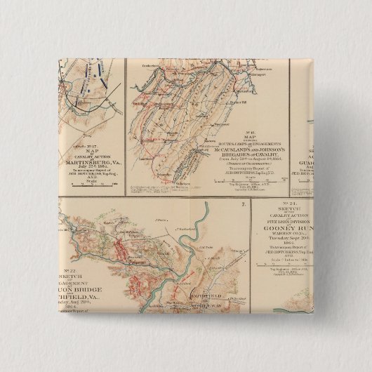 Belle Grove Schlacht Button (Vorderseite)