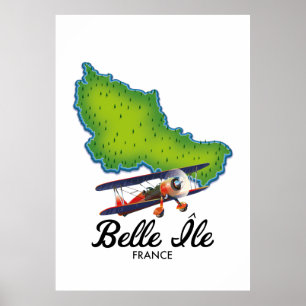 Belle Île French Reiseposter Poster