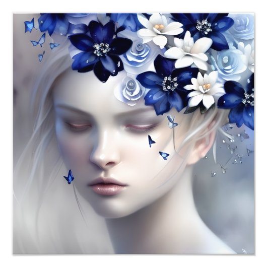 Belle in Blue Fotodruck (Vorne)