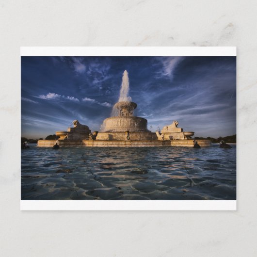 Belle Isle Fountain 0416 Postkarte (Vorderseite)