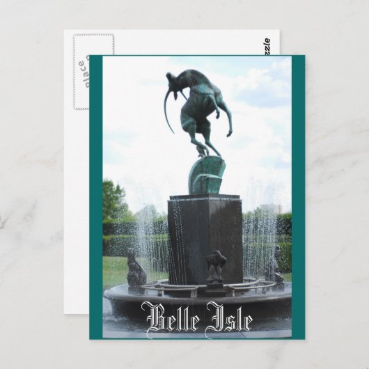 Belle Isle Postkarte (Vorne/Hinten)