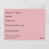 Belle Jardin Save the Date Postcard Postkarte (Rückseite)