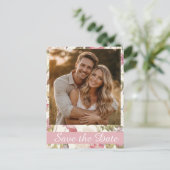 Belle Jardin Save the Date Postkarte (Stehend Vorderseite)