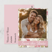 Belle Jardin Save the Date Postkarte (Vorne/Hinten)