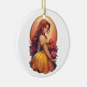 Belle Keramik Ornament (Rechts)