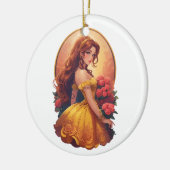 Belle Keramik Ornament (Links)