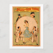 "Belle of New York" Musical Theater Poster Postkarte (Vorderseite)