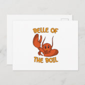 Belle of the Boil Crawfish Ankündigungspostkarte (Vorne/Hinten)