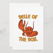 Belle of the Boil Crawfish Dankeskarte (Vorne/Hinten)