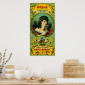 Belle of Virginia Tobacco Label Petersburg, VA Poster (Küche)