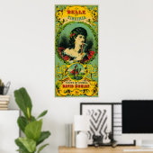 Belle of Virginia Tobacco Label Petersburg, VA Poster (Heimbüro)