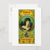 Belle of Virginia Tobacco Label Petersburg, VA Postkarte (Vorne/Hinten)
