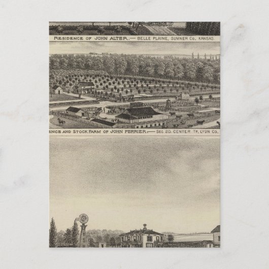 Belle Plaine, Kansas Postkarte (Vorderseite)