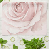 Belle Rose Schöne rosa Blume Geschirrtuch (Gefaltet)