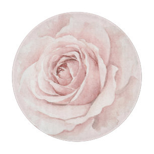 Belle Rose Schöne rosa Blume Schneidebrett