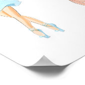 Belle-Tanz-Abbildung Poster (Ecke)