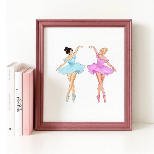 Belle-Tanz-Abbildung Poster