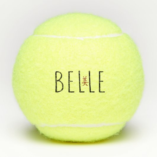Belle Tennisbälle (Vorderseite)