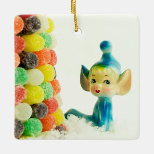 Belle the Pixie Elf Keramikornament (Vorderseite)
