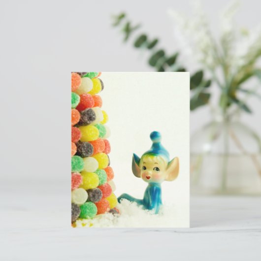 Belle the Pixie Elf Postkarte (Stehend Vorderseite)