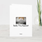 Belle The Rabbit Birthday Card Karte (Rückseite)