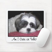 Belle The Shih Tzu Dog Mousepad (Mit Mouse)