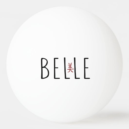 Belle Tischtennisball (Vorderseite)