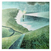 Belle Tout Lighthouse Beach Head Fliese (Vorderseite)