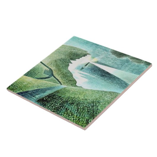 Belle Tout Lighthouse Beach Head Fliese (Seite)