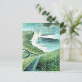 Belle Tout Lighthouse Beach Head Postkarte (Stehend Vorderseite)