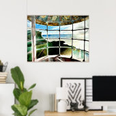 Belle Tout Lighthouse Beachy Head Poster (Heimbüro)