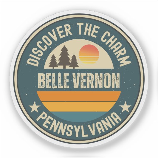 Belle Vernon, Pennsylvania Aufkleber (Vorderseite)