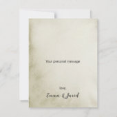 Belle Watercolor Dankeskarten Einladung (Rückseite)