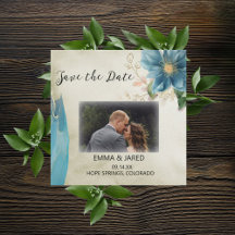 Belle Watercolor Wedding Save the Date