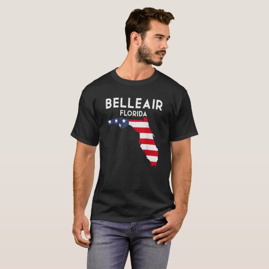 Belleair Florida USA State America Travel Floridia T-Shirt (Vorne ganz)