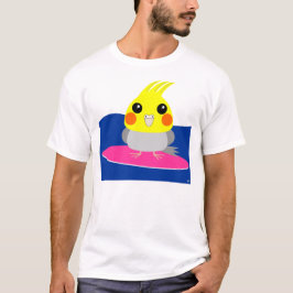 BelleBelle Charaktercockatiel-/-vogelsurfen T-Shirt