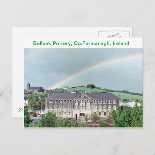 Belleek Pottery, Belleek, Co.Fermanagh, Irland Postkarte (Vorne/Hinten)
