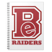 .Bellefonte Raiders Be Spiral Notebook Notizblock (Vorderseite)